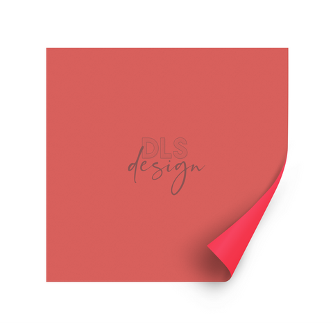 Cardstock 12" Deep Coral - Bright Red