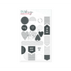 Chipboard Essential Shapes Grey and White