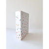 Chipboard album 4x8 Wide Spine Hearts All Over