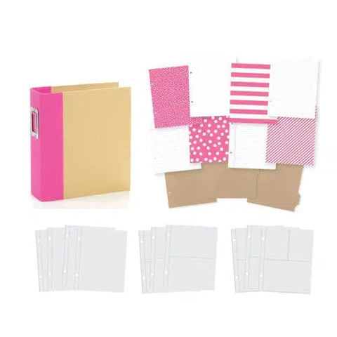 Chipboard album 6x8 Pink