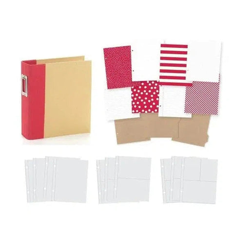 Chipboard album 6x8 Red