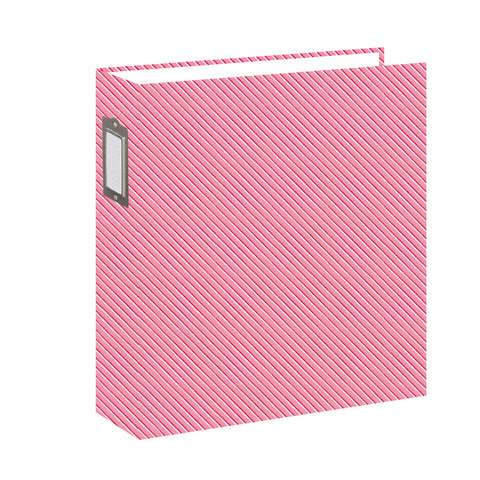 Chipboard album 6x8 Wide Spine Cherry Stripes [Pre-order Black Friday]