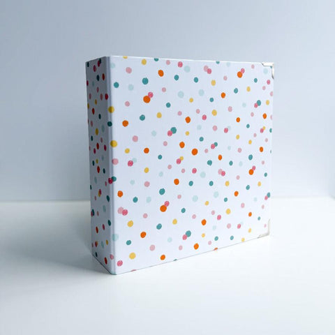 Chipboard album 6x8 Wide Spine Dots
