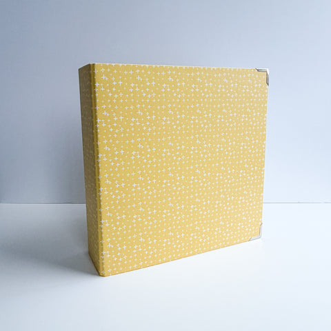 Chipboard album 6x8 Wide Spine Light Sunshine Crosses