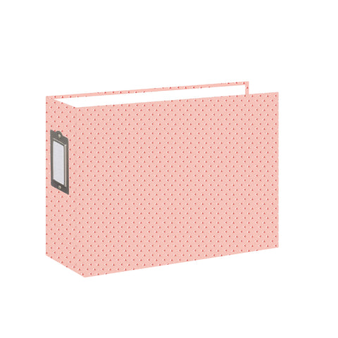 Chipboard album 8x6 Wide Spine Coral Triangles [Pre-order Black Friday]