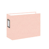 Chipboard album 8x6 Wide Spine Peach Dots