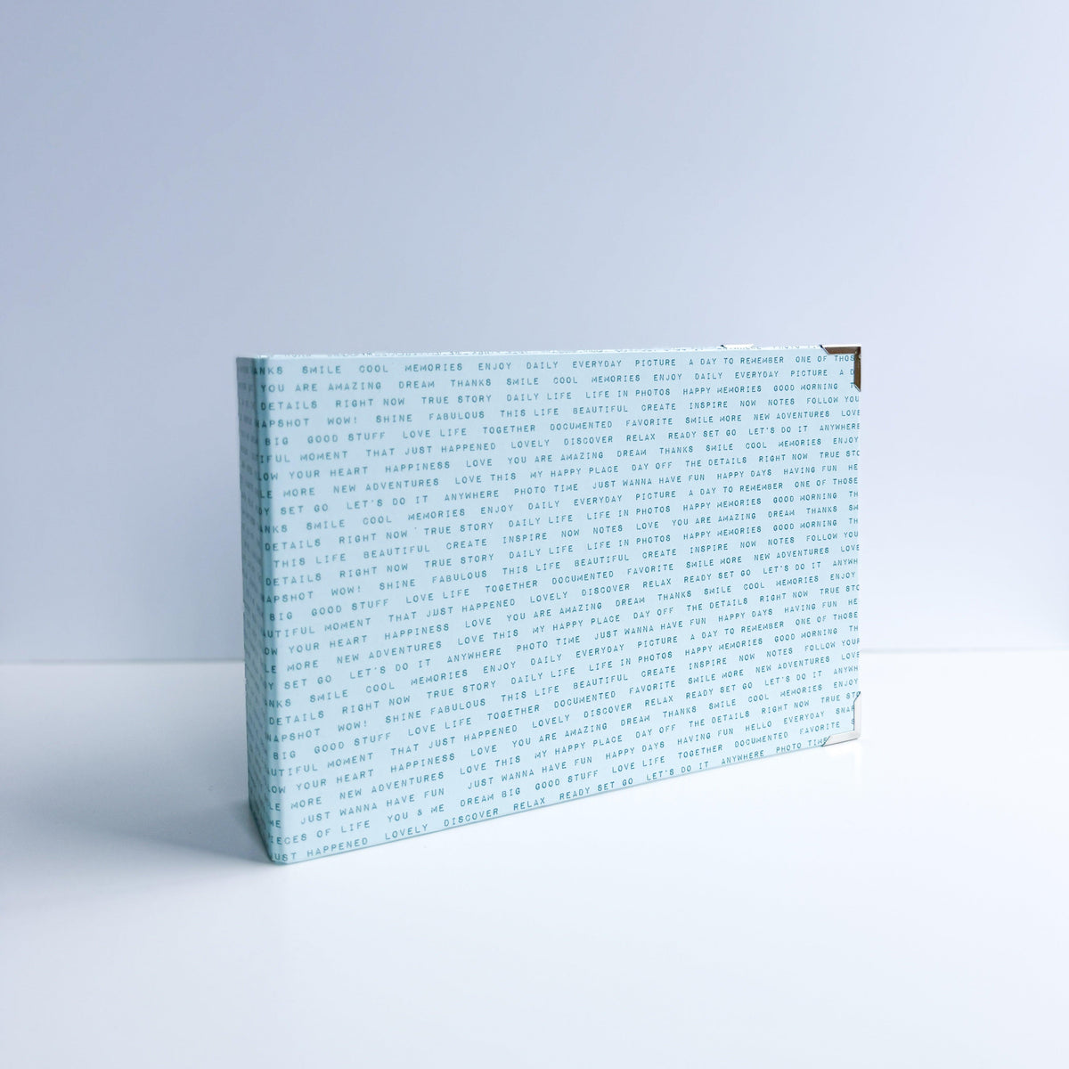 Chipboard album 8x6 Wide Spine Seafoam Text