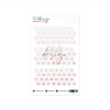 Clear Date Stickers Coral 2