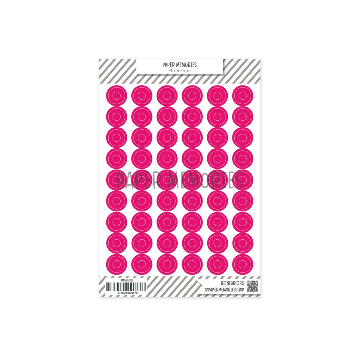 Clear Reinforcers Bubblegum