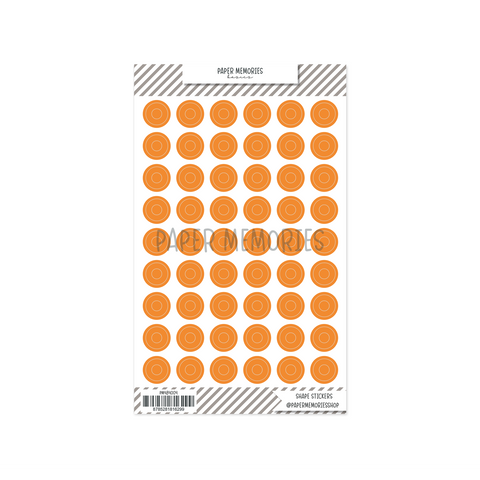 Clear Reinforcers Stickers Papaya