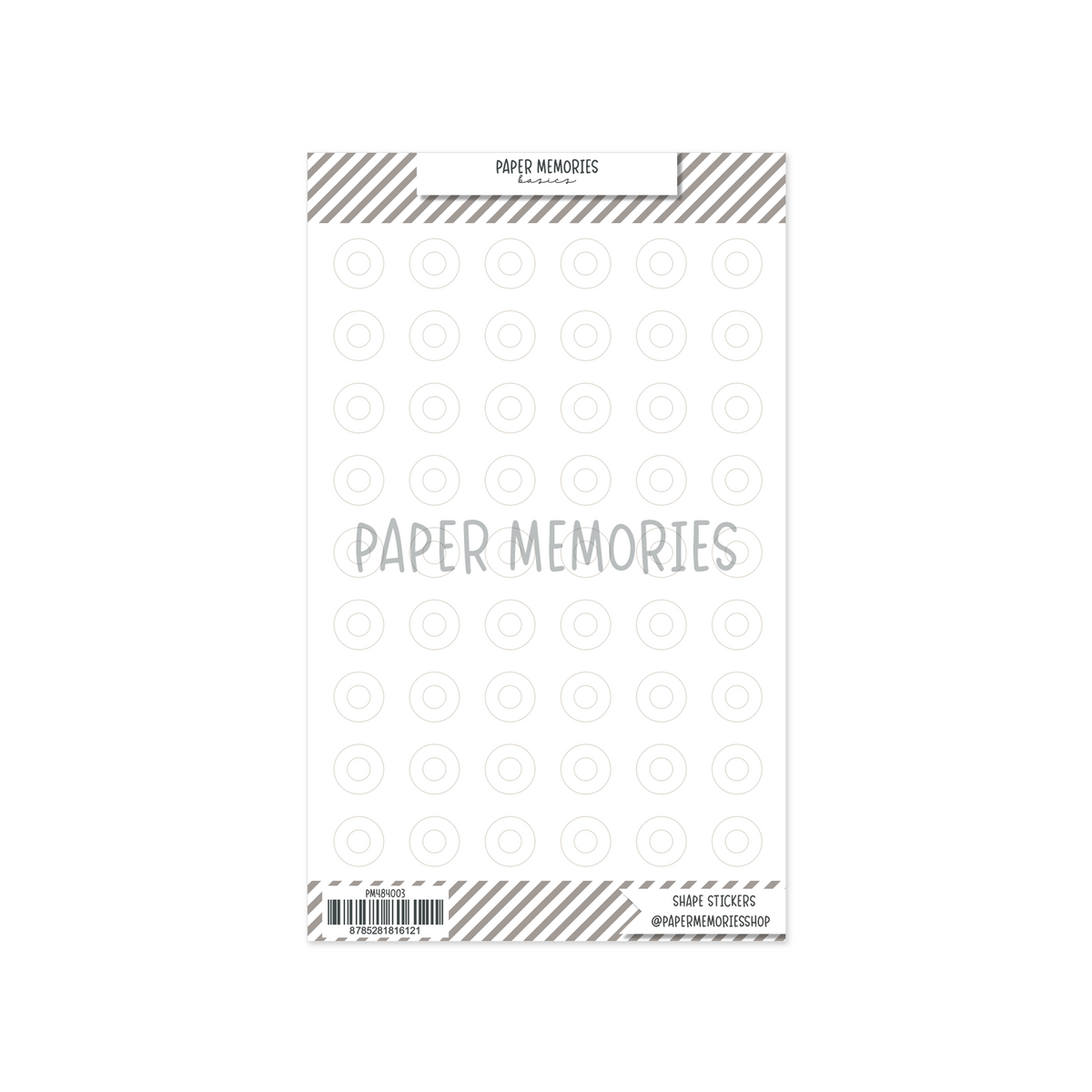Clear Reinforcers Stickers White Transparent
