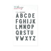 Clear Stamp Alphabet Bobby