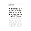Clear Stamp Alphabet Jaxon Small Outline & Solid