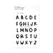 Clear Stamp Alphabet Mason Medium