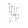 Clear Stamp Alphabet Roxy