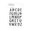 Clear Stamp Alphabet Sage Big