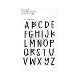 Clear Stamp Alphabet Sage Big