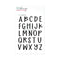 Clear Stamp Alphabet Sage Big