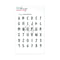 Clear Stamp Alphabet Sage Medium