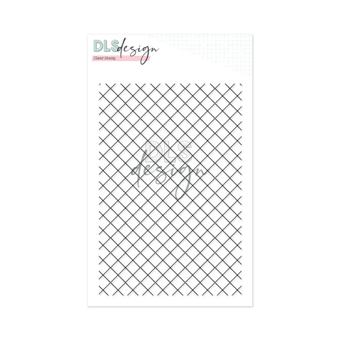 Clear Stamp Diagonal Grid - DLS Design