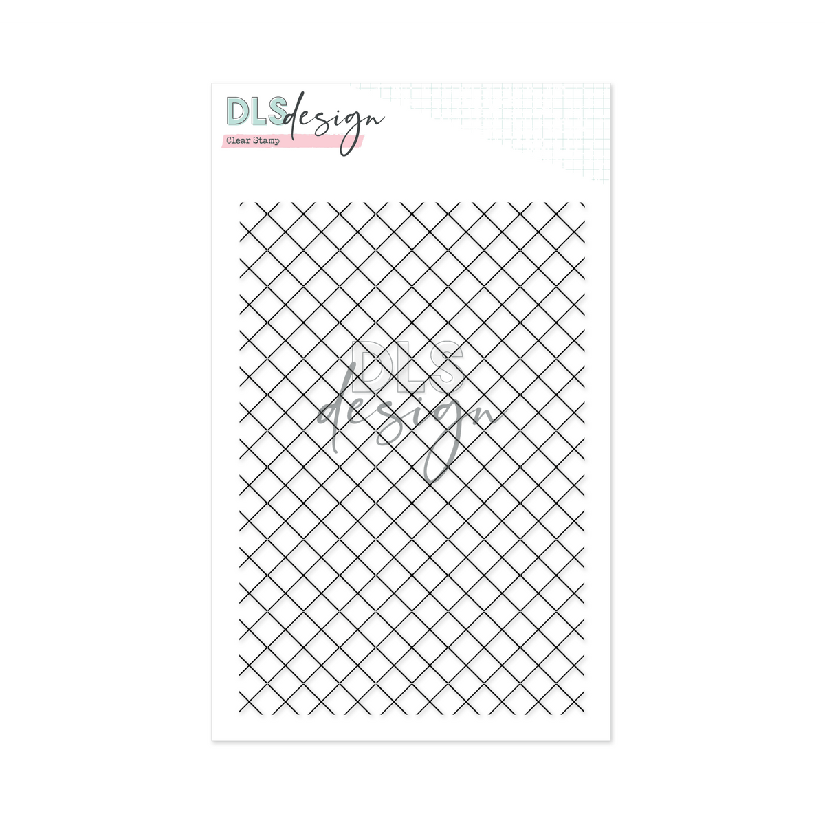 Clear Stamp Diagonal Grid