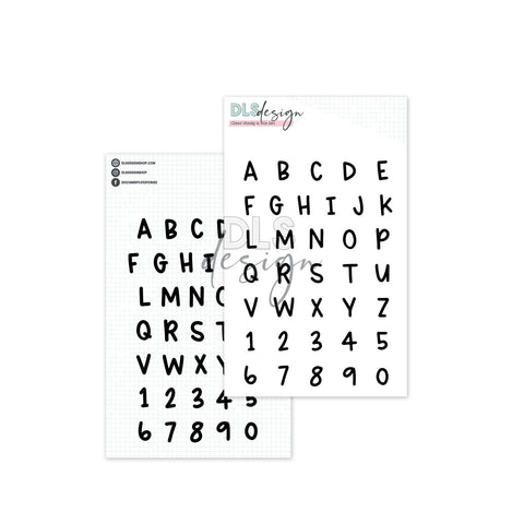 Clear Stamp & Die Set Alphabet Sadie