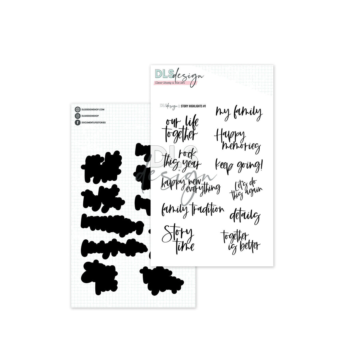 Clear Stamp & Die Set Story Highlights #1
