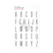 Clear Stamp Emma Medium ABC Uppercase