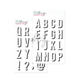 Clear Stamp Gilmo Big ABC Shadow