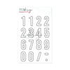 Clear Stamp Gilmo Big Numbers Outline