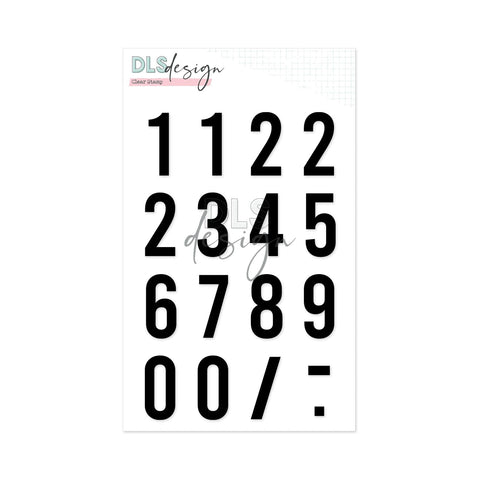 Clear Stamp Gilmo Big Numbers Solid - DLS Design