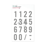Clear Stamp Gilmo Big Numbers Striped