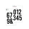 Clear Stamp Gilmo Jumbo Numbers