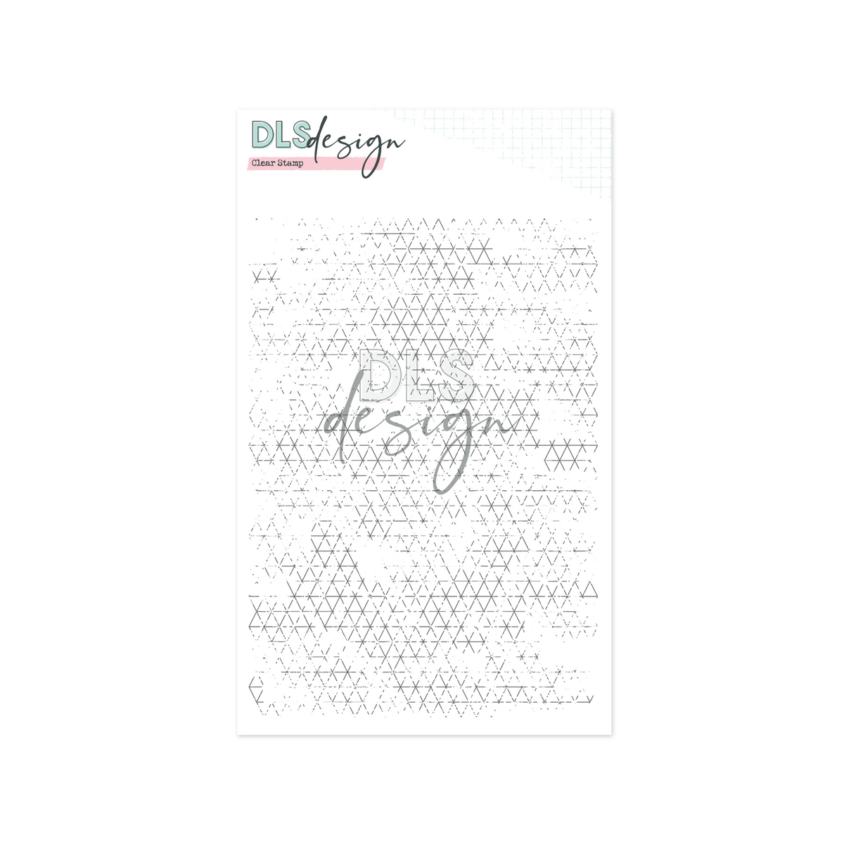 Clear Stamp Grungy Triangle Pattern