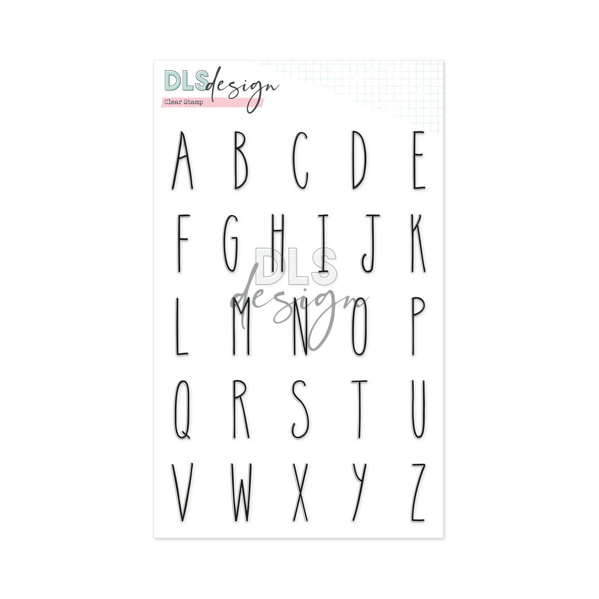 Clear Stamp Julia Medium ABC Uppercase