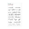 Clear Stamp Scripted Words
