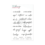 Clear Stamp Scripted Words