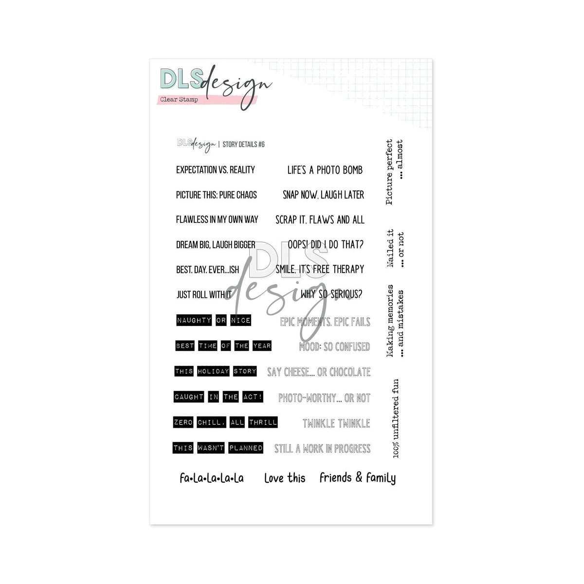 Clear Stamp Story Details #6