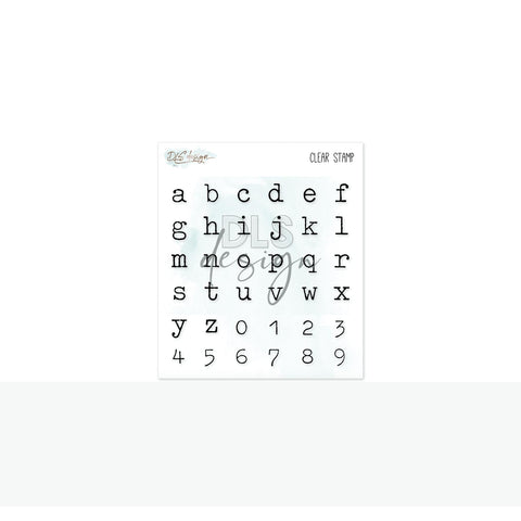 Clear Stamp typwriter Alphabet - DLS Design