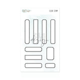 Clear stamp Labels Thin