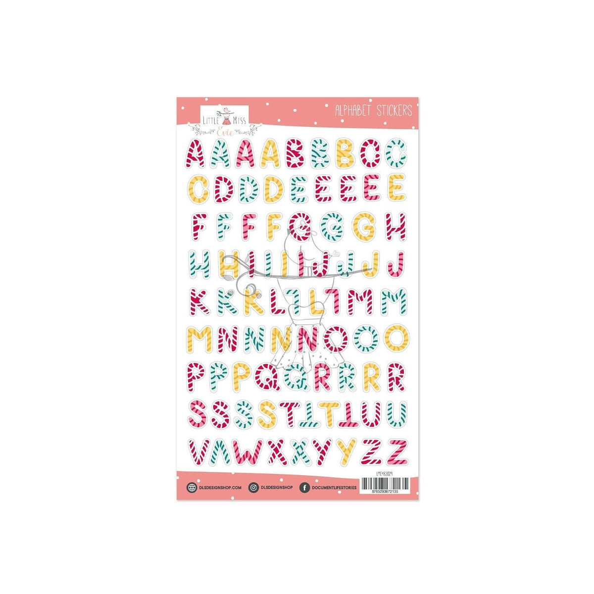 Contour ABC Stickers December Stories Candy Cane – DLS Design