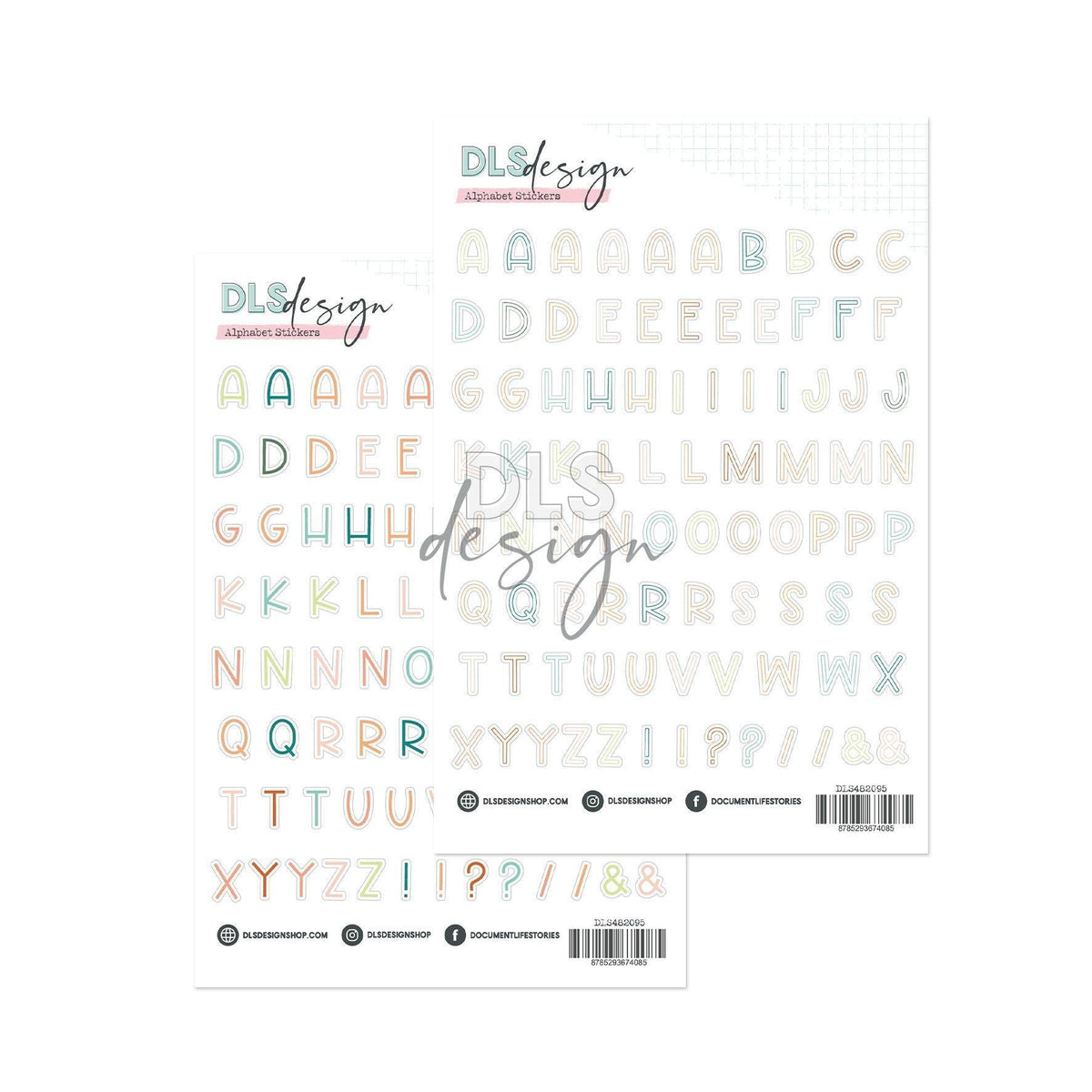 Contour Alphabet Stickers A Story Of Joyful Days
