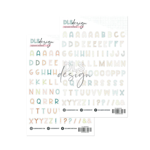 Contour Alphabet Stickers A Story Of Joyful Days