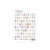 Contour Alphabet Stickers A Story Of Warm Moments