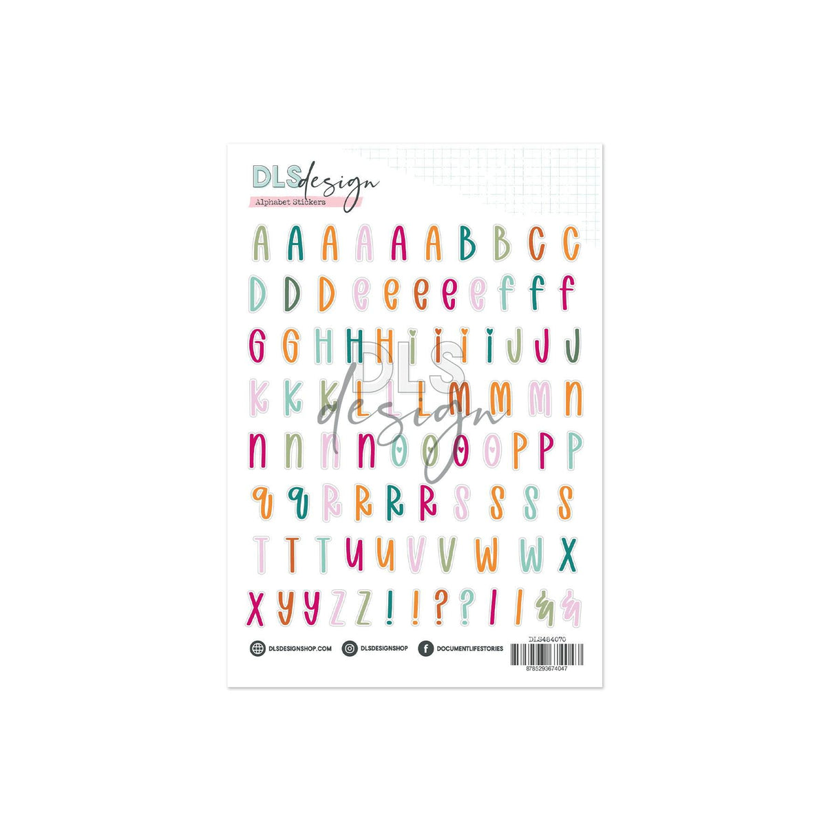 Contour Alphabet Stickers A Story Of Warm Moments