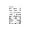 Contour Alphabet Stickers - Advent 2025