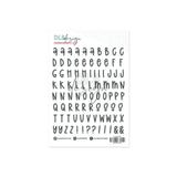 Contour Alphabet Stickers - Advent 2025