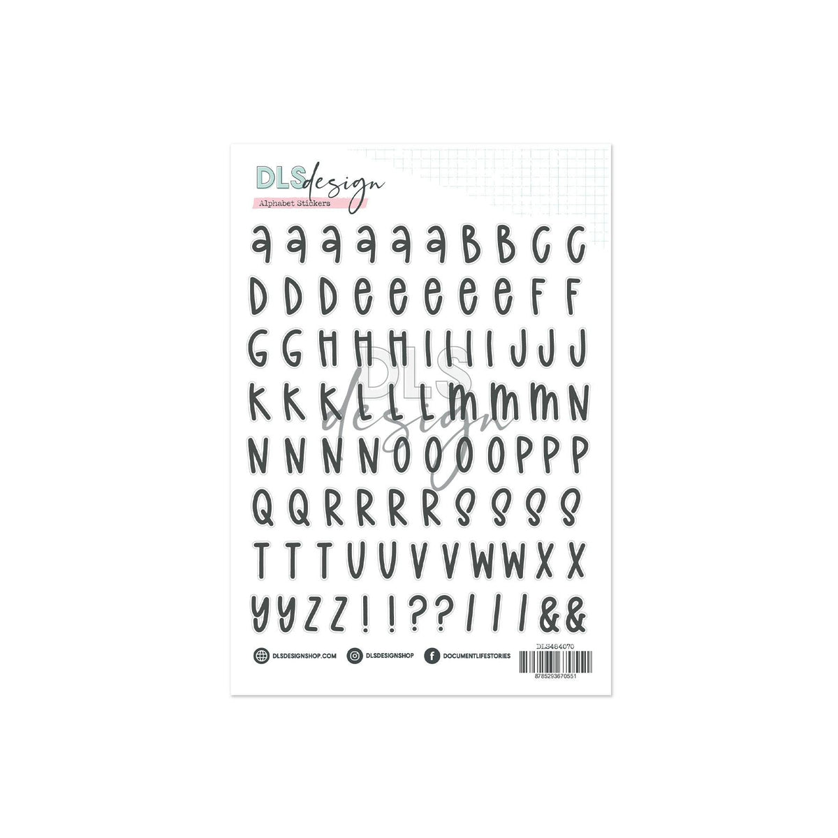 Contour Alphabet Stickers - Advent 2025