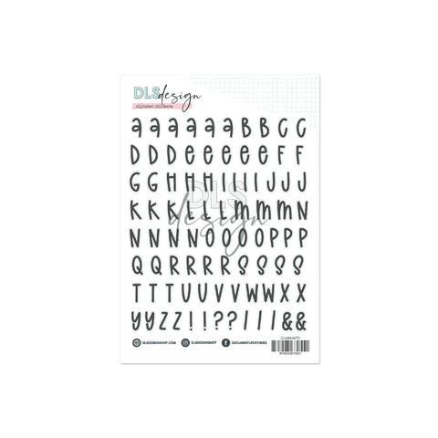 Contour Alphabet Stickers - Advent 2025