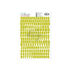 Contour Alphabet Stickers Gilmo Matcha